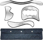 4 in 1 Stainless Steel Gua Sha Muscle Scraper Tool, Professional IASTM Physical by GYXCOELEIASTMTOOL