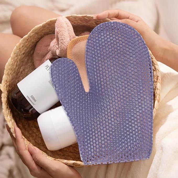 Honeycomb Exfoliating Bath Gloves - Image 7