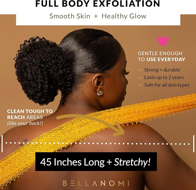 BELLANOMI African Exfoliating Net Sponge, Ethically sourced from Nigeria - Image 6