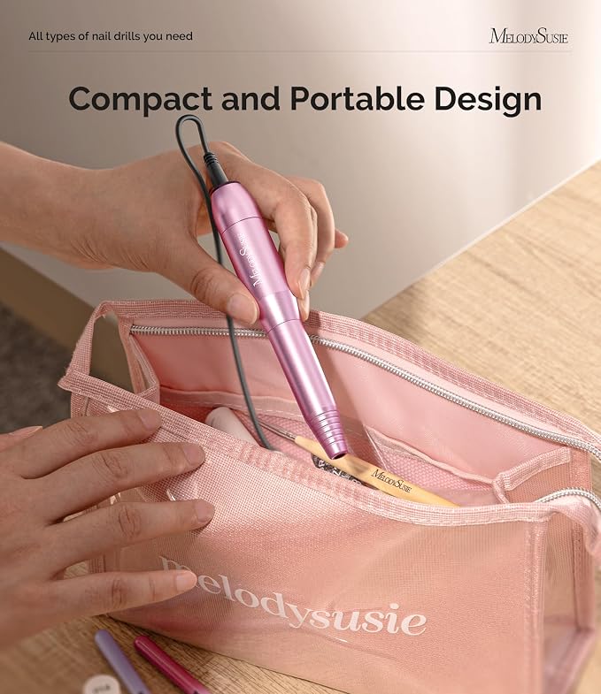 MelodySusie Pen-Shaped Portable USB Nail Drill, PC120I 20000RPM Electric Nail - Image 3