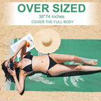 Genovega Oversized Cotton Turkish Beach Towels 72"x36" Lightweight Quick Dry - Image 2