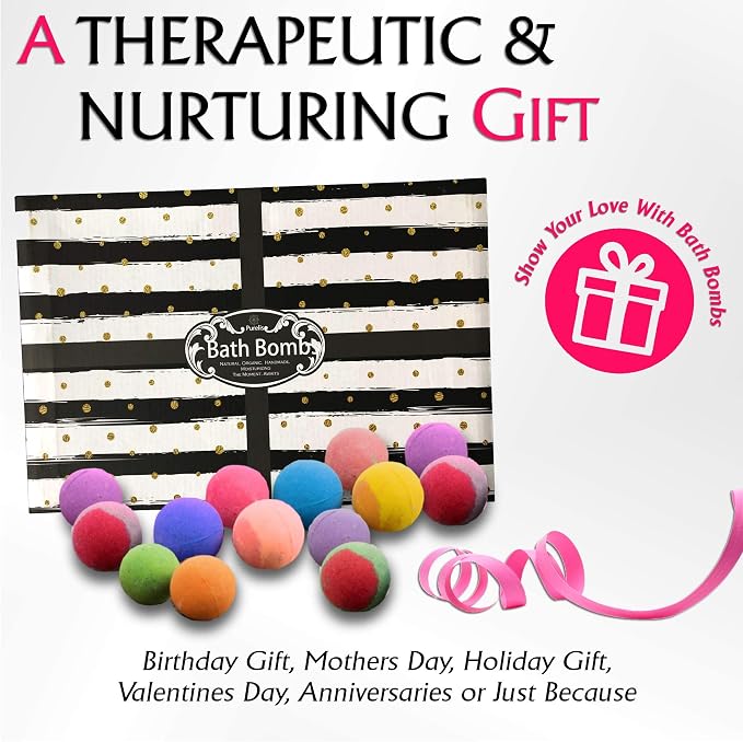 Bath Bombs Gift Set for Women and Men. 24 Luxury Bath Bombs Individually - Image 2