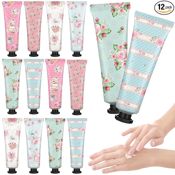 Tea Party Hand Cream Gift Set Wonderland Floral Tea Party Favor Flower by Swiffen