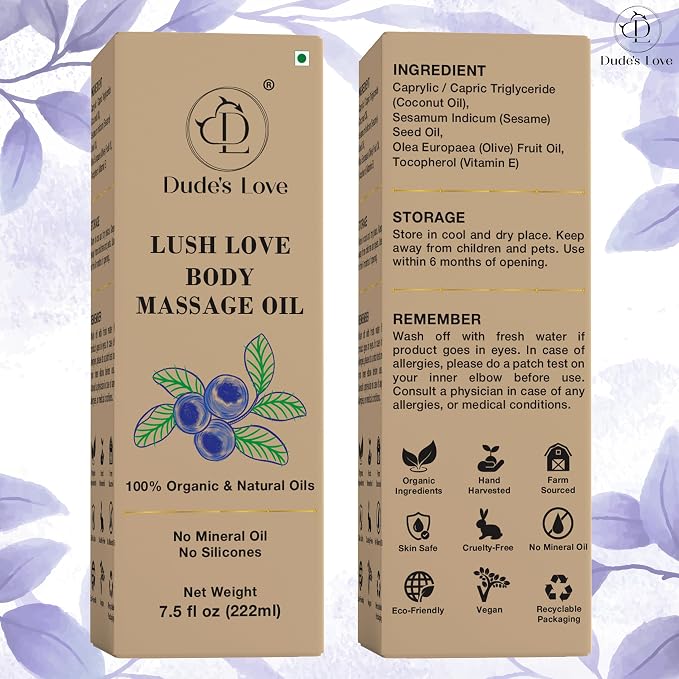 Lush Love Massage Oil | Lime & Juniper Berry Essential Oils | 100% Natural & - Image 8