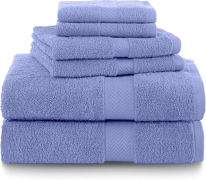 Martex 6-Piece 100% Ringspun Cotton Towel Set | Quick Dry | Super Absorbent & by Martex