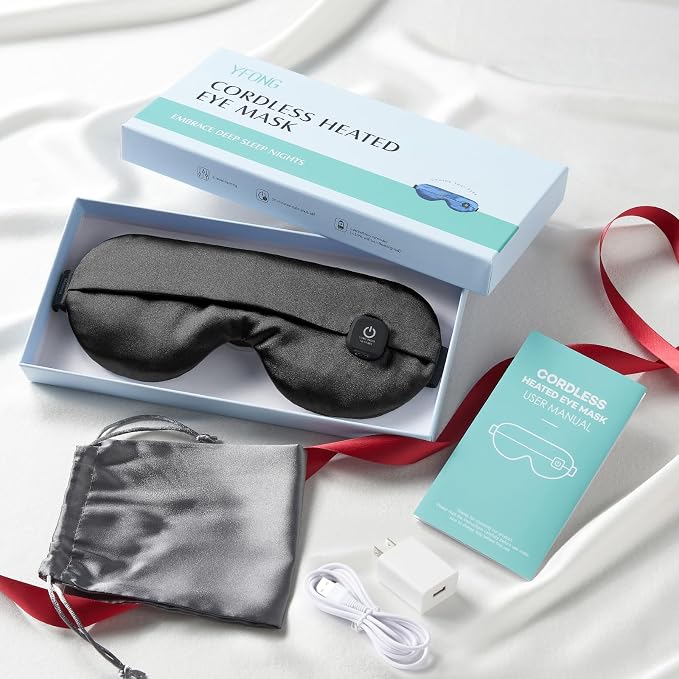 YFONG Cordless Heated Eye Mask for Dry Eyes, Warm Eye Compress for Stye - Image 7