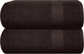 GLAMBURG Premium Cotton Oversized 2 Pack Bath Sheet 35x70-100% Pure Cotton by GLAMBURG