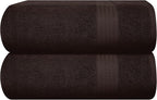 GLAMBURG Premium Cotton Oversized 2 Pack Bath Sheet 35x70-100% Pure Cotton by GLAMBURG