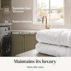 Modern Threads - Spun Loft 6-Piece 100% Combed Cotton Towel Set - Bath Towels - Image 6