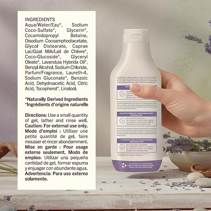 Nature by Canus, Natural Cleanser, Moisturizing Lavender Body wash - Image 2
