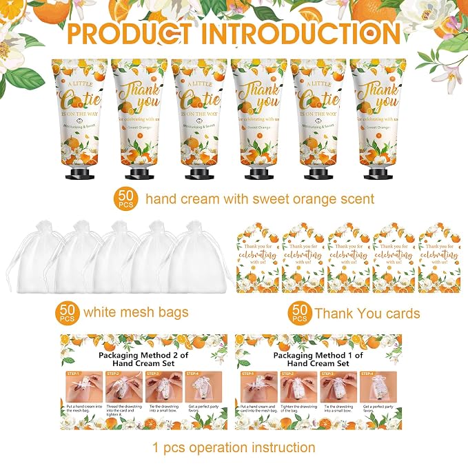 50 Pack Bulk Hand Cream Sets, Appreciation Gifts, Bridal Shower Favors - Image 2