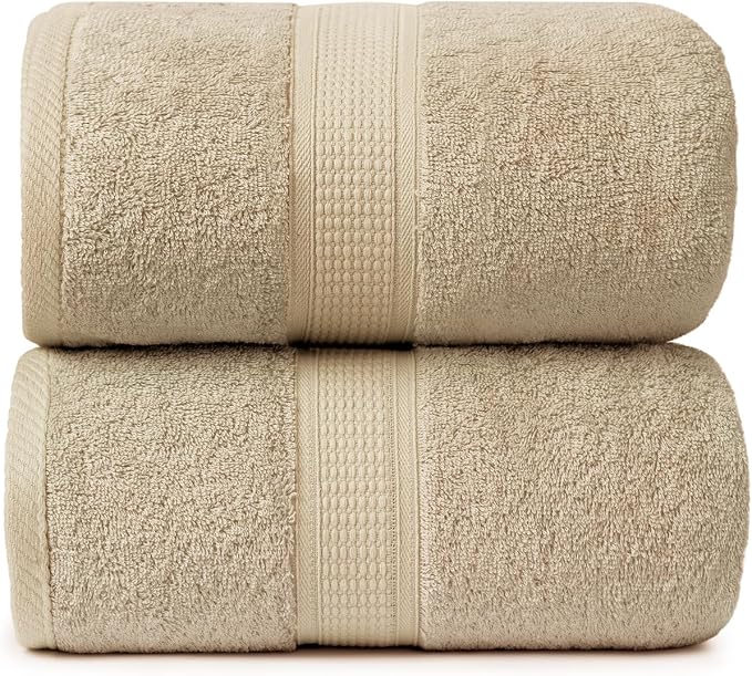 Ariv Premium Jumbo Bath Towels Pack of 2, Beach Towel, Extra-Large Bath Sheets by Ariv