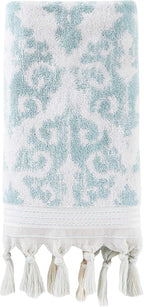 SKL Home Mirage Fringe 100% Turkish Cotton Hand Towel Set - Image 2