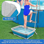 Pool Foot Bath Tray for Swimming Pool, Non- Slip Collapsible Foot Bath for Pool - Image 5