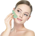 Mina Heal Gua Sha Facial Massager Set of 2 – Jade Guasha Lymphatic Drainage - Image 7