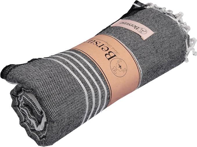 Bersuse Towels Anatolia XL Beach Blanket Throw Blanket Turkish Towel 100% - Image 6
