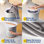 Live Fine Towel Warmer | Bucket Style Luxury Heater - Image 4