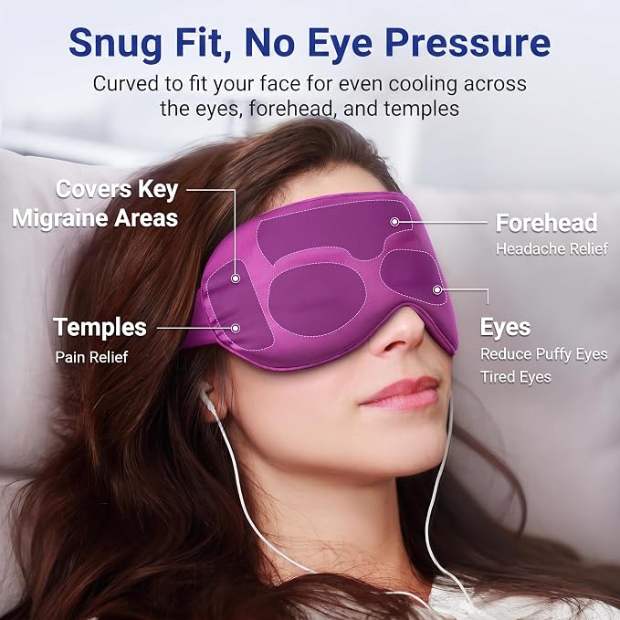 Cooling Eye Mask for Puffy Eyes: Fsa Eligible ltems Hsa, Migraines Headache - Image 4
