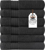 HERCULEAN Large Bath Towels 24 x 50 Pack of 6 | Quick Dry and Highly Absorbent by Unknown