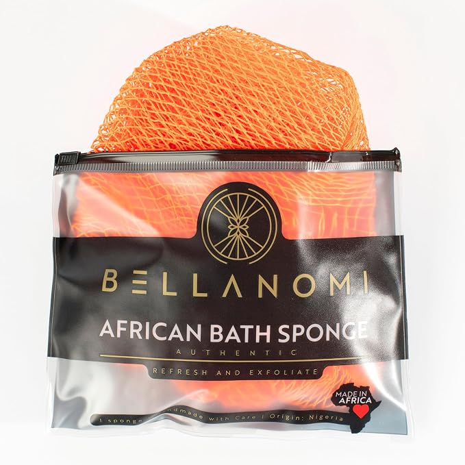 BELLANOMI African Exfoliating Net Sponge, Ethically sourced from Nigeria by Bellanomi
