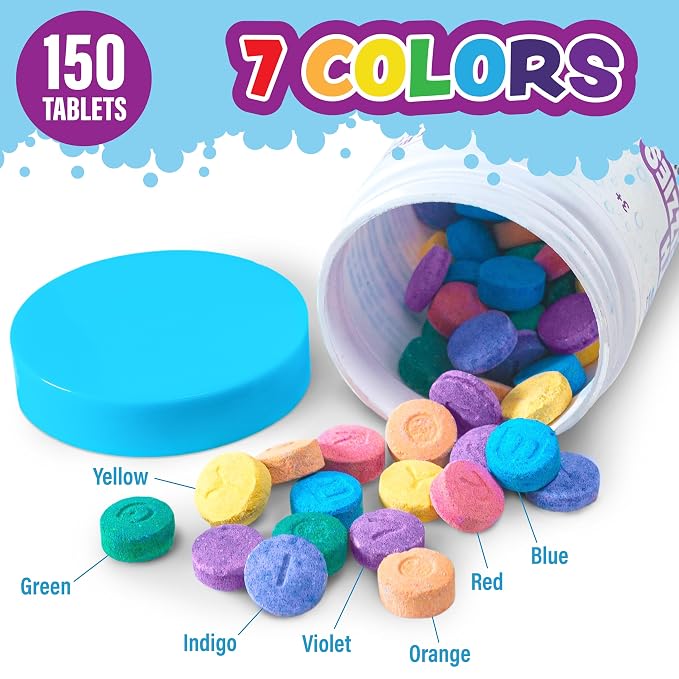 Tub Works® Bath Color Fizzies, Bath Color Tablets - Image 2