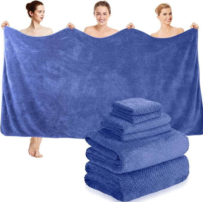 Peryiter Oversized Bath Towels Set of 6 by Peryiter