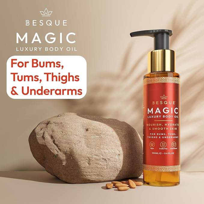 Besque Magic Body Oil, 3.4 FL OZ, After Shower Body Oil - Image 2