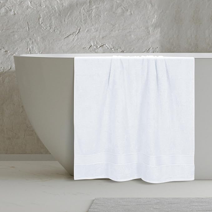 Belizzi Home Cotton 2 Pack Oversized Bath Sheet 35x70, Large Bath Sheet - Image 4
