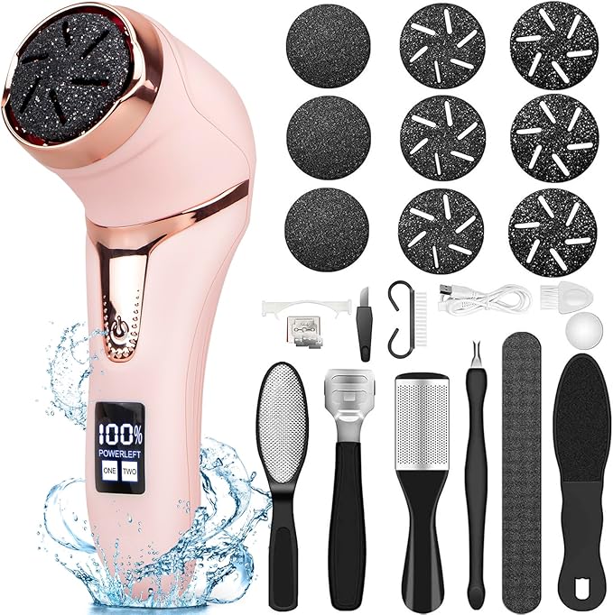 Electric Callus Remover for Feet, Rechargeable Foot Callus Remover Pedicure by Hoxida