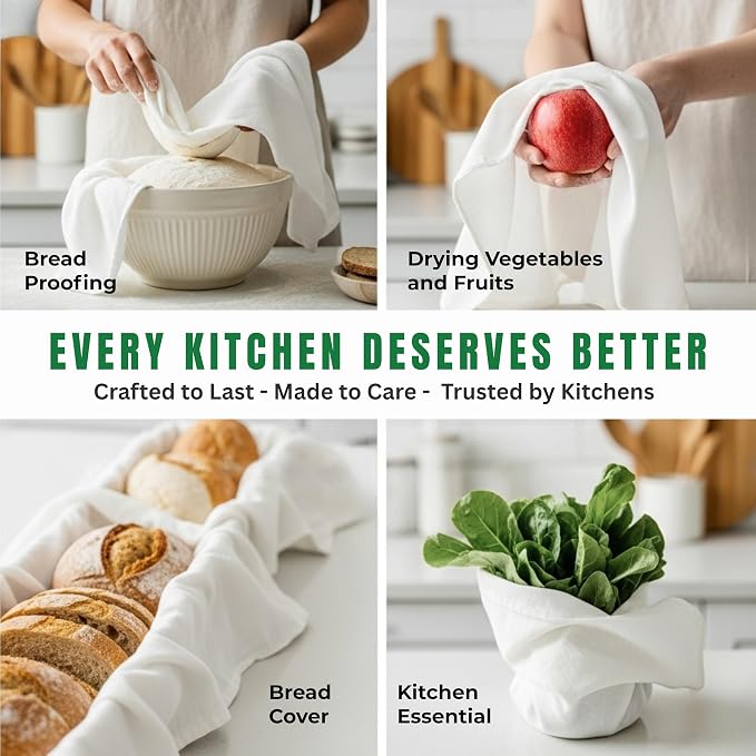 Flour Sack Towels – 24 Pack Cotton Kitchen Dish Towel, Tea Towels - Image 6