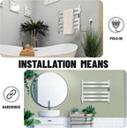 K&KALONZO Towel Warmer for Bathroom, Wall-Mounted 5-Bar Heated Towel Rack - Image 4