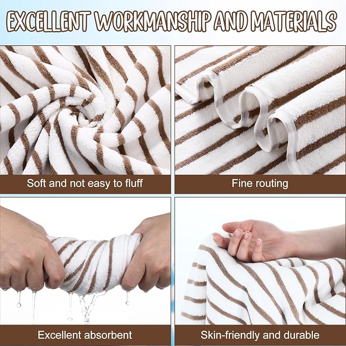 SmoothNovelty 16 Pack Microfiber Bath Towels Bulk 27'' x 60'' Oversized Size - Image 3