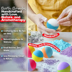 64 Pack Natural Bath Bombs Bulk Set – 8 Scents, Organic Ingredients, - Image 3