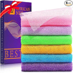 UJFQBH 6 Pieces African Bath Sponge African Net Long Net Bath Sponge by BuyNow