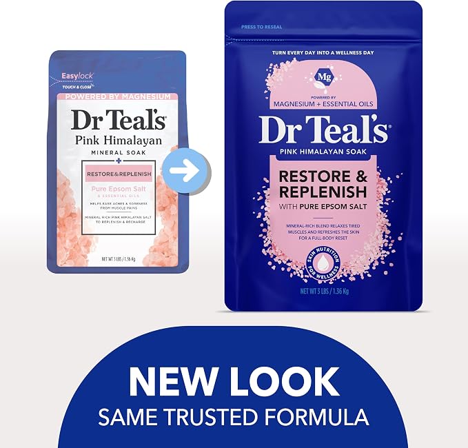 Dr Teal's Epsom Salt Magnesium Soak, Restore & Replenish - Image 3
