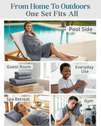 Casa Platino 100% Cotton Towels Set - Image 6