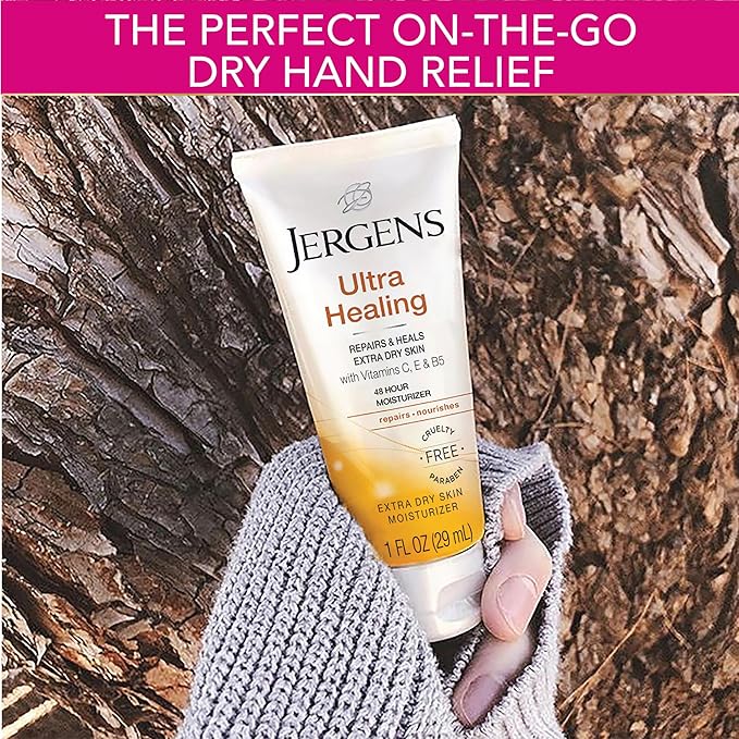 Jergens Ultra Healing Dry Skin Moisturizer, Travel Size Body and Hand Lotion - Image 3