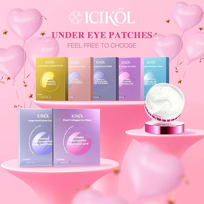 Grape Seed Collagen Under Eye Patches, Eye Mask - Image 8
