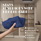 White Classic Navy Washcloths Set - Image 6