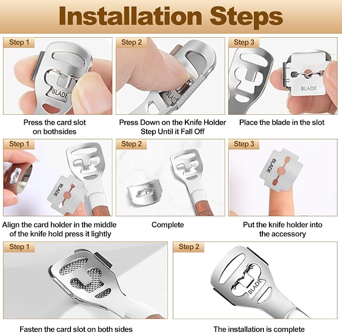 53pcs Foot File Callus Remover, Stainless Steel Large Foot Rasp Foot Scrubber & - Image 4