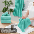 Ycosy 4 Pack Extra Large Microfiber Bath Towels Set, 35x70 inches, Less Lint - Image 3