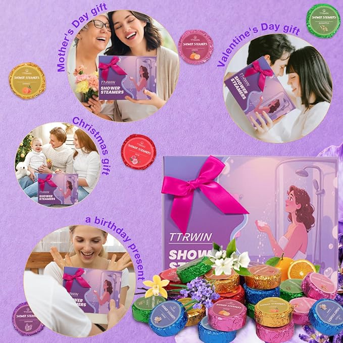 Shower Steamers Aromatherapy 24 Pack Shower Bombs - Image 6