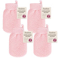Exfoliating Gloves 2 Pack, Wave Texture Exfoliating Mitt by FUNDREM