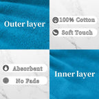 VOOVA & MOVAS Wash Mitts for Body 6-Pack, 100% Cotton Soft Absorbent Wash Cloths - Image 3