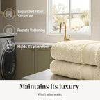 Modern Threads - Spun Loft 6-Piece 100% Combed Cotton Towel Set - Bath Towels - Image 6