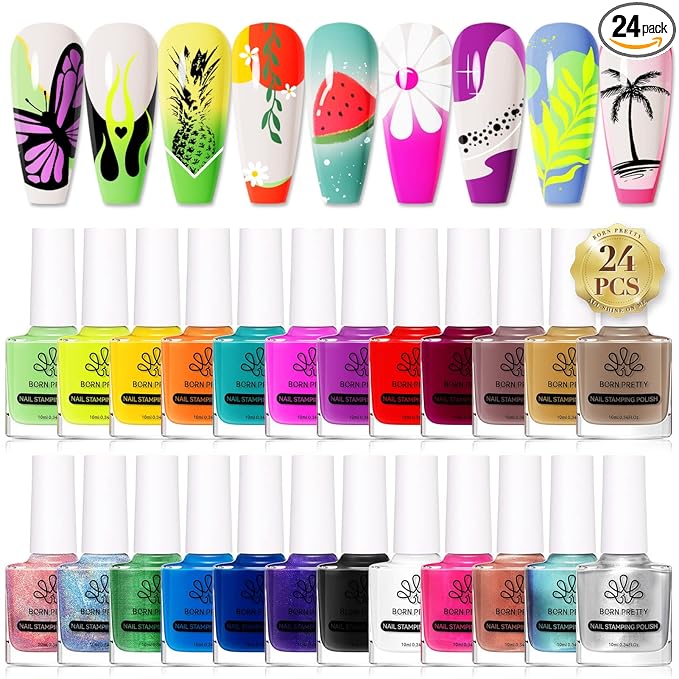 Born Pretty Nail Art Stamping Polish Holographic Chameleon Effect Fingernail by BORNPRETTY