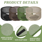 CIATBYYJ 4Pcs Mesh Hair Wraps for Black Women Adjustable Soft Meshs Head Wraps - Image 4