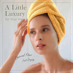 myHomeBody Hair Towel Wrap, Luxury Quick Drying Turban, Ultra Soft Absorbent - Image 2