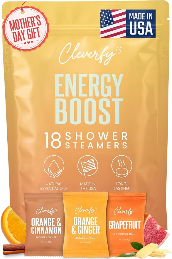 Cleverfy Citrus Shower Steamers Aromatherapy by Cleverfy