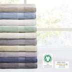 Madison Park Organic 100% Cotton Bathroom Towel Set, Hotel & Spa Quality Highly - Image 5